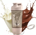Hurricup 22 Oz Protein Shaker steklenica za mešanice beljakovin, BPA Free Protein Shaker skodelice za stresanje beljakovin, Whey Powder Smoothie Cup za Preworkout Mixer steklenice, fitnes dodatki za ženske in moške, Gray
