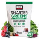 FORCE FACTOR Smarter Greens Superfood Chews, Greens in Superfoods s probiotiki, antioksidanti, in Fiber, Greens dodatek za podporo digestion, dušikov oksid in energijo, 60 Soft Chews