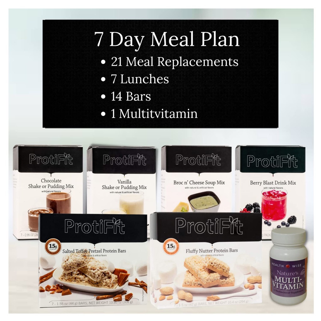 PROTI - Visoko proteinski obrok načrt Starter Kit, 15g Beljakovine dopolnila in prigrizki, 30 dan multivitaminski, idealni proteini kompatibilni (7 dan komplet)