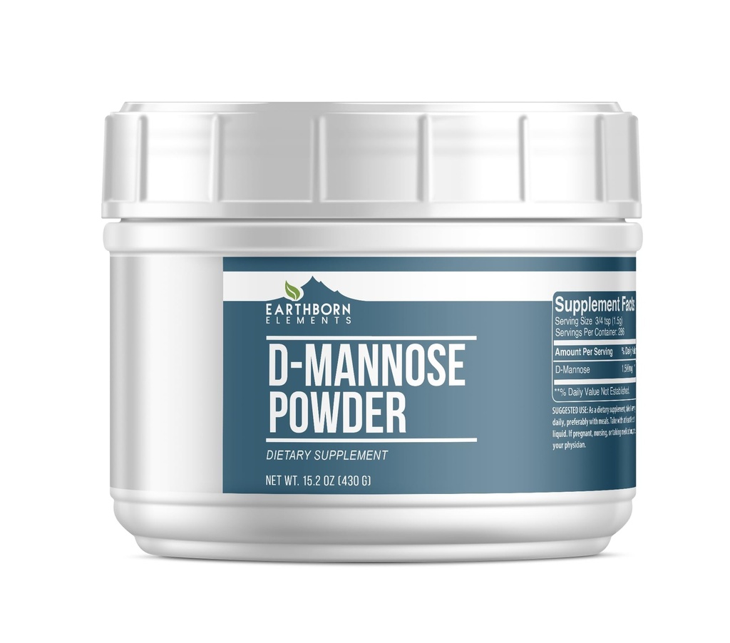 Elementi D-manoza v prahu, prehranska dopolnila, ne-GMO (15.2 Ounce)