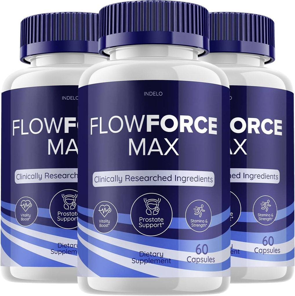 (3 paket) FlowForce Max Supplement Advanced Energy, dodatek za moške, Flow Force Max Supplements Flowforce Max za moške Health Supplement, FlowForce Max Reviews (180 kapsul)