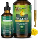 Mulleinske kapljice - Lung Cleanse - Leaf Extract - Močan Mullein za podporo imunske,Detox in dihalne podpore - Zeliščni dodatki - 2 Oz-6