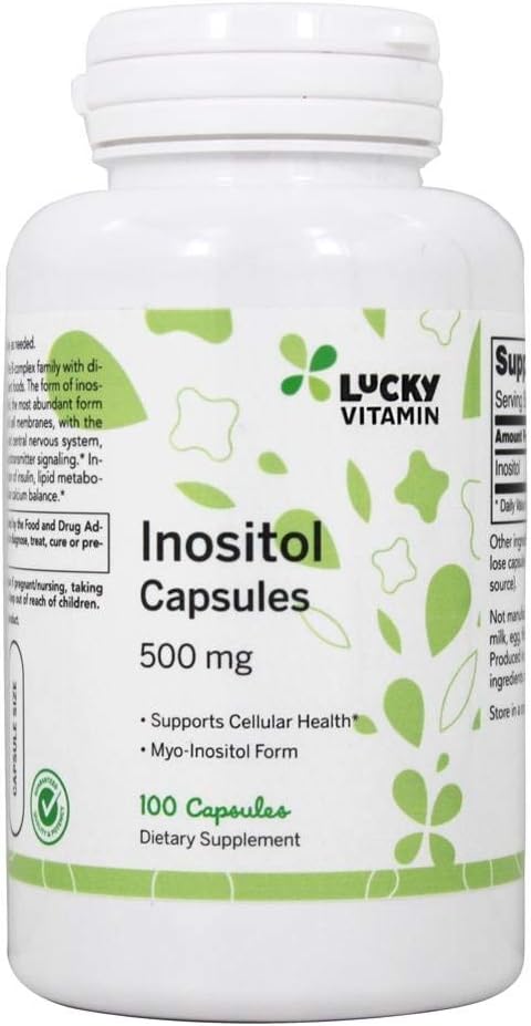 LuckyVitamin - Inositol celično zdravje 500 mg - 100 kapsul