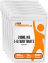 BulkSupplements.com Holin Bitartrate Prašek - kot Choline L-Bitartrate, holin dodatek - Gluten Free, 600mg na Serving, 5kg (11 lbs) (Pack of 5)