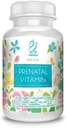 ACTIF Organski prednatalni vitamin s 30+ Organski vitamini, 100% naravni, DHA, EPA, Omega 3, in organska zeliščna mešanica - Non-GMO, 45 Serving