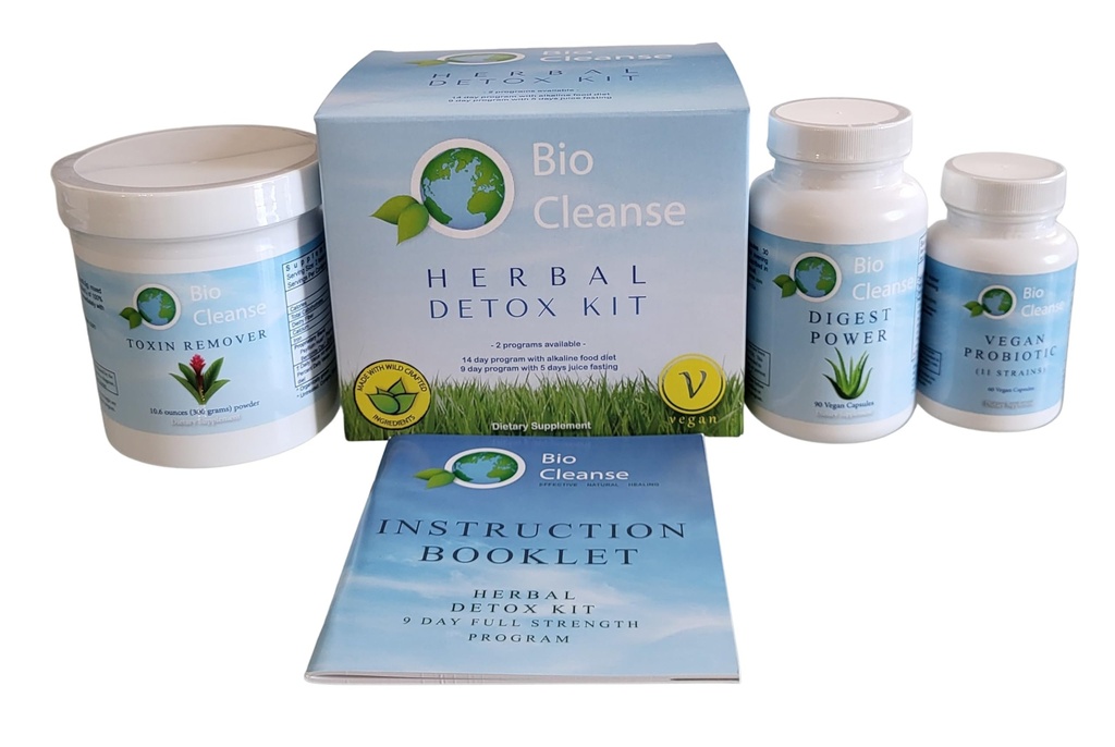 Bio Cleanse Detox Kit, vključuje Probiotic Formula, Digest moč in bentonit Psyllium, Colon Care, zdravo izločanje in Gut zdravje