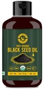 Črno seme/Nigella Sativa/Kalonji Seme Oil (10.15 fl oz), Deviško hladno pripravljeno, čisto in naravno, brez GSO, Neobdelano črno seme olje – Vir Thymokinon & Omega 3,6 & 9