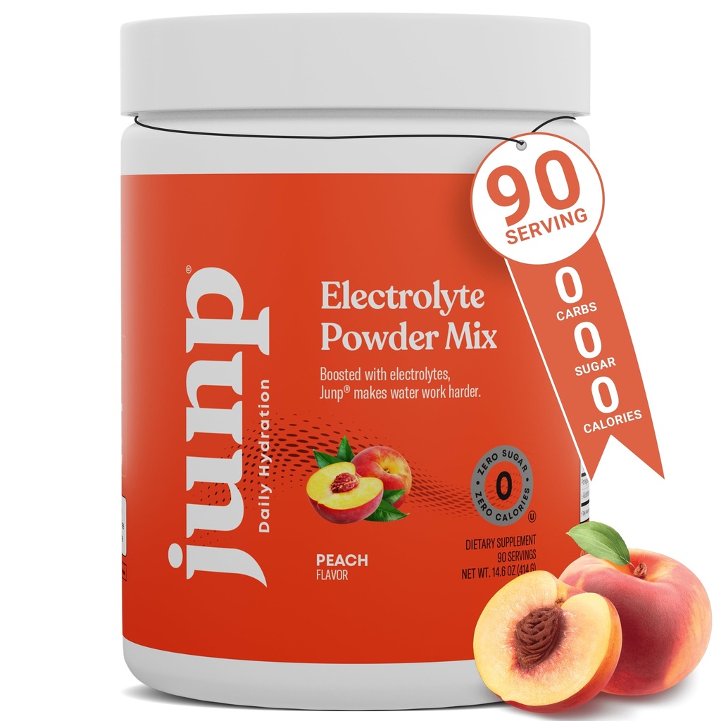 JUNP elektroliti v prahu brez sladkorja brez ogljikovih hidratov, sadovnjaki sveži sokovi Keto Elektrolit pijača Mix, Kalij & sol Hidracija v prahu Elektroliti Zero Calorie sladkor brez elektrolita v prahu, 90 Strežnice