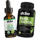 Origano Oil Organic Tekoči kapljice & Gut Health Caps - Oil of Origano kapljice Tinkture Extract & Intestinalne tablete Zeliščni Wormwood Black Walnut Cloves Imunska podpora - Zeliščni organski