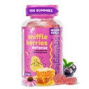 Squiggles Sniffle Berries Elderberry Gummies with Bee Propolis & Echinacea, Kids Immune Booster, Propolis Gummies for Health, Toddler Vitamini za imuno podporo, Okusni Chewy Gummy (100 grof)
