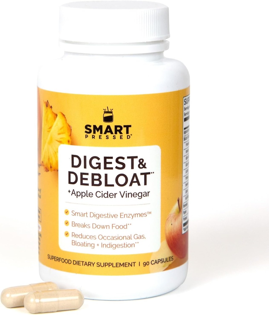 SMART Pretisni sok Prebavni in prebavni encimi Hitra igra za Acid Reflux Prebavne Zgaga Plin Bloat 