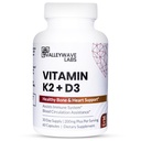 Vitamin D3 K2 Kapsule - 2- v-1 Vitamin K2 MK7 100 mcg + VIT D3 5000 i.e. (125 mcg) Prehranska dopolnila za podporo kosti, zob, mišic in imunskega zdravja*, 60
