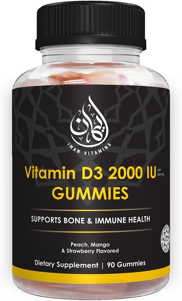 Halal Vitamin D3 Gumiji za odrasle, moške in ženske 