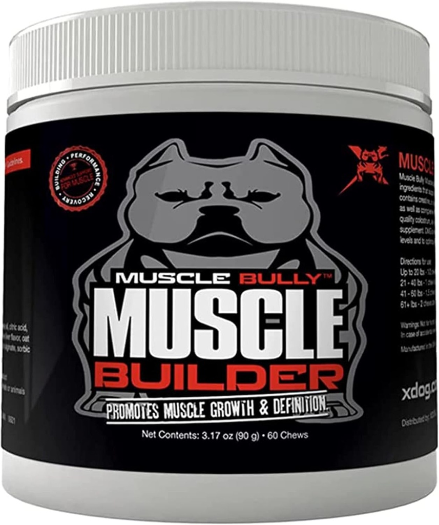 Muscle Builder za pse - združuje klinično dokazano mišice stavbe sestavine, ki podpirajo rast mišic, velikost, opredelitev in vzdržljivost. Ultimate pasje mišice stavbe dodatek.
