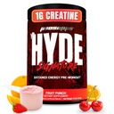 PROSUPPS Hyde Signature Pre Workout Powder s kreatinom, Beta Alanine & Caffeine - Performance, Energy & Endurance - Clean Fitness & Gym dodatki za moške in ženske (Fruit Punch, 60 Serving)