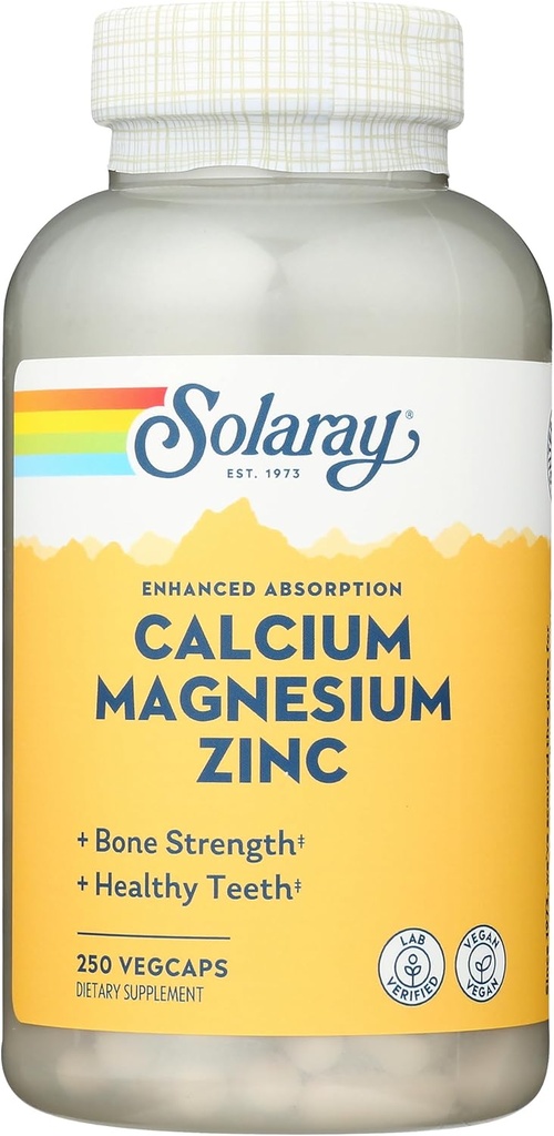 Solaraj Kalcij, magnezij, cinkove kapsule, 250