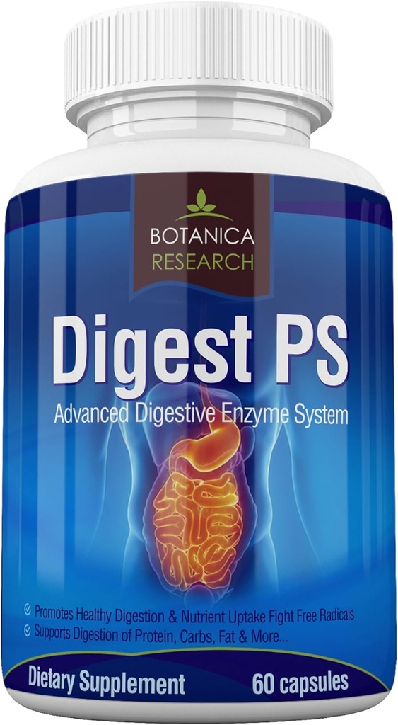Prebava PS: Advanced Digestive Multi Encimes Supplement - Dnevni sistem za čiščenje esencialnih prebavnih motenj: Bromelain, lipaza, amilaza, laktaza, proteaza, pektinaza, peptidaza Vegetarian tablete kapsule
