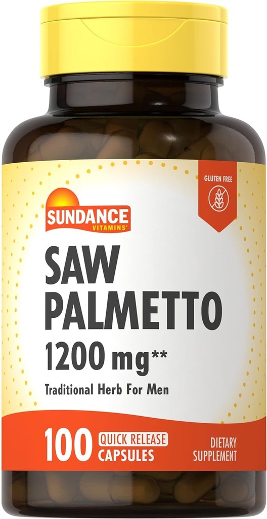 Sundance Vitamins Saw Palmetto 1200 mg - 100 kapsul, pakiranje po 2 kapsuli