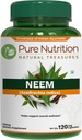 Pure Nutrition Neem Kapsule 700mg. (Ekvivalentno do 2600mg Neem Leaf Powder in Bark Powder) Non GSO 