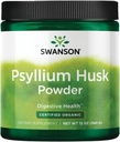 Swanson Certified Organic Psyllium Husk Prašek 12 Ounce (340 g) Pwdr
