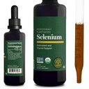 Globalni center za zdravljenje - Selen 200mcg, Selen Dodatek kapljice z organskimi sestavinami, Antioksidanti za ščitnico in imunske podpore, Non-GMO & Gluten-free, za moške in ženske - 2 Fl Oz