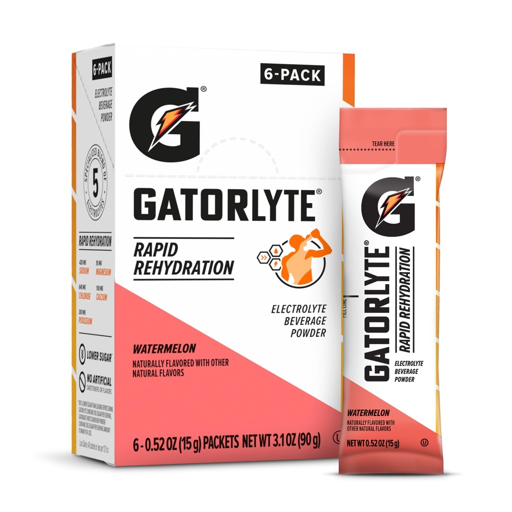 Vodna melona v prahu gatorlyte, 16.9oz (paka 6)