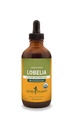 Herb Pharm Certified Organic Lobelia Tekoči ekstrakt za podporo mišično-skeletnemu sistemu - 4 Ounce
