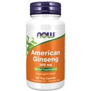 NOW Foods Supplements, ameriški ginseng (Panax quinquefolius) 500 mg, zeliščni dodatek, 100 Veg kapsule