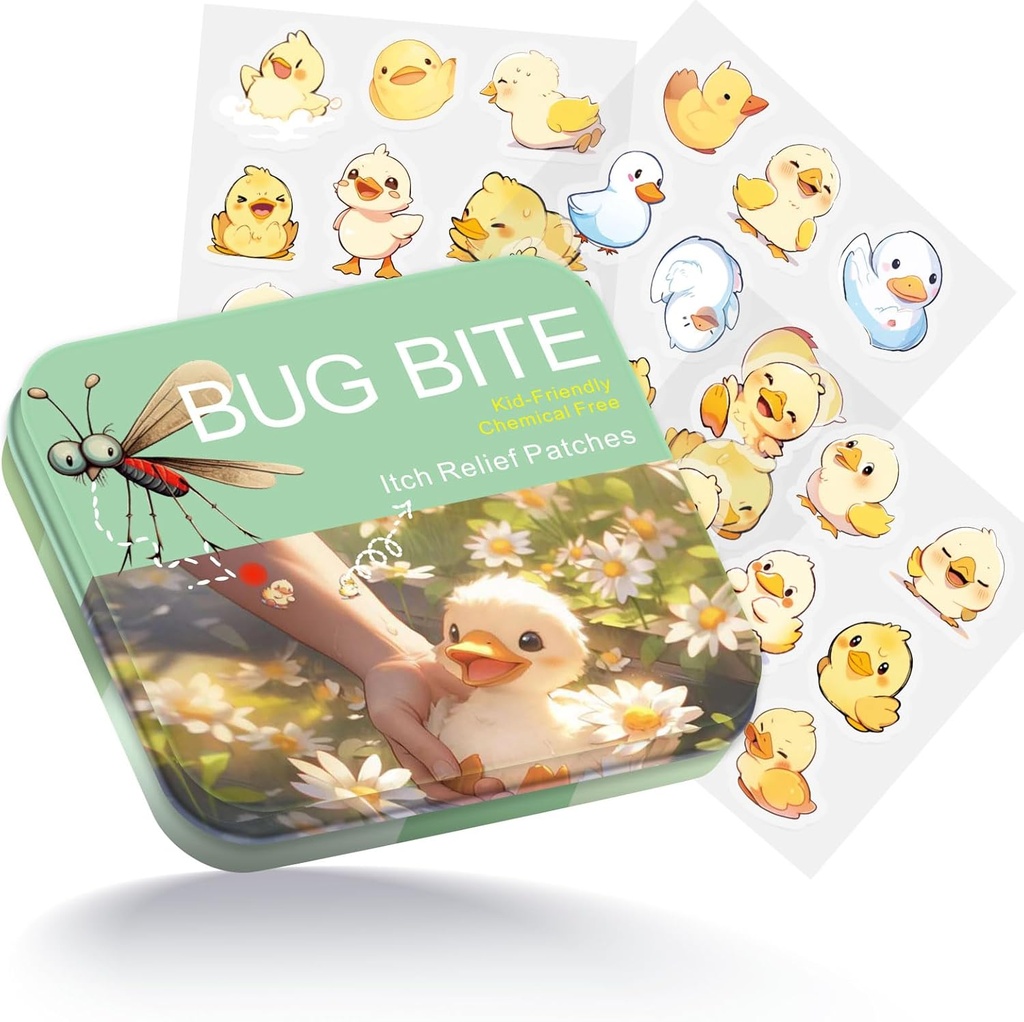 Hrošč Bite Srbečica Relief Patches 54 Število, Cute Duck Hidrokoloid Patches za različne skupine ljudi,Potovanje Essentials Srbečica Mosquito Relief za različne skupine ljudi