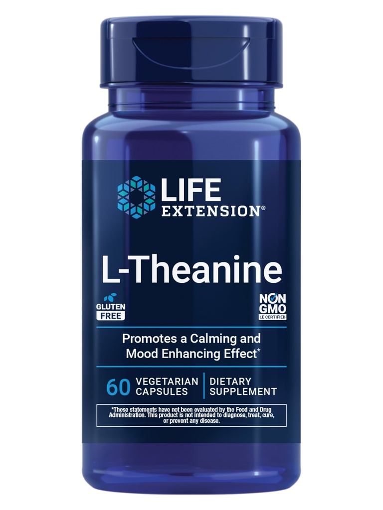 Life Extension L-Theanine, 100 mg, Relaxation, 60 Capsules