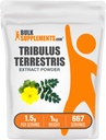 BulkSupplements.com Tribulus Terrestris Extract Powder - Tribulus Terrestris Dodatki, Zeliščni dodatek - Gluten Free, 1,5g na Serving, 1kg (2,2 lbs) (Pack of 1)