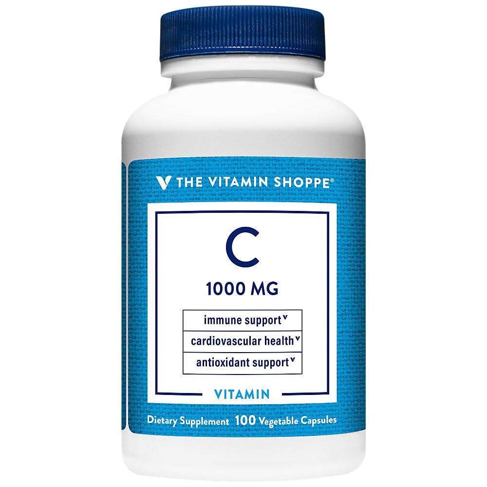 The Vitamin Shoppe C-1000 1,000MG, Antioxidant that Supports Immune (100 Capsules)