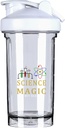 Znanost To je kot čarovnija, vendar Real 18 Ounce Shaker steklenica pijača mešalnik pred vadbo Protein Shake Meal zamenjava stresa steklenice 500ML/18 Oz bela