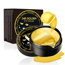 Pod obliži za oči, 24K Gold Eye maska, 60PCS pod masko za oči, Collagen Gel Pads Patch zdravljenja za svetle gube Puffy oči temne kroge proti staranju vlažilni, fine linije oči vrečke ženske moške