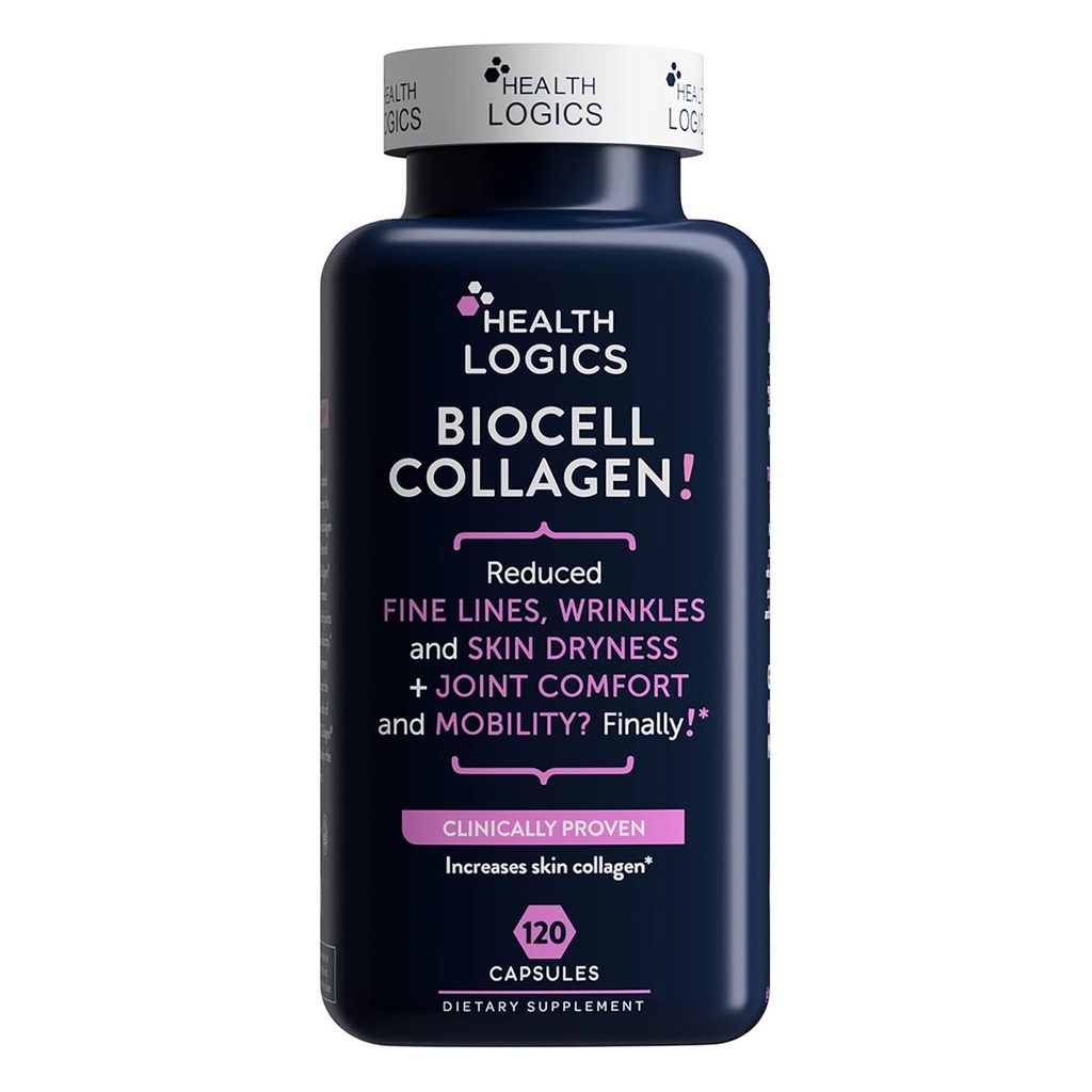 Health Logics BioCell Kolagen Skupaj in nega kože 120 kapsul