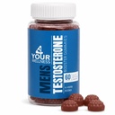 Testosteron Booster Gumies Supplement za moške, povečanje mišične rasti, Stamina in zmogljivost s Tongkat Ali, Horny Kozel plevel, Tribulus Terrestris, Fenugreek, & Maca (60 Count (Pack of 1))