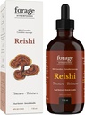 Krma Hyperfoods- Original Canadian Wild Reishi gobe Superfood Tekoči dodatek Extract Tinkture, Vegan, Non-GMO, Izboljša imunski sistem in stres odziv, Naravni mir, 118ML