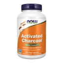 NOW Foods Supplements, Aktiviran Charcoal izdelan iz kokosovih lupin, ne-GMO projekt preverjen, Detox podpora*, 200 Veg kapsule
