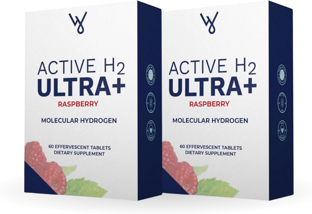 Aktivna H2 Ultra+ Vodikova vodna tableta, naravna malina. Optimizirajte zdravje, podpirajte imuniteto in uravnotežene antioksidatorje s koristmi hlapov molekulskega vodika 120