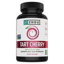 Zhou Tart Cherry Extract + Celry Seed - Tart Cherry kapsule za moške in ženske, Tart Cherry koncentrat tablete za spanje in sečne kisline čiščenje, 1000mg na tableto - 60 Veggie kapsule (Pack po 1)