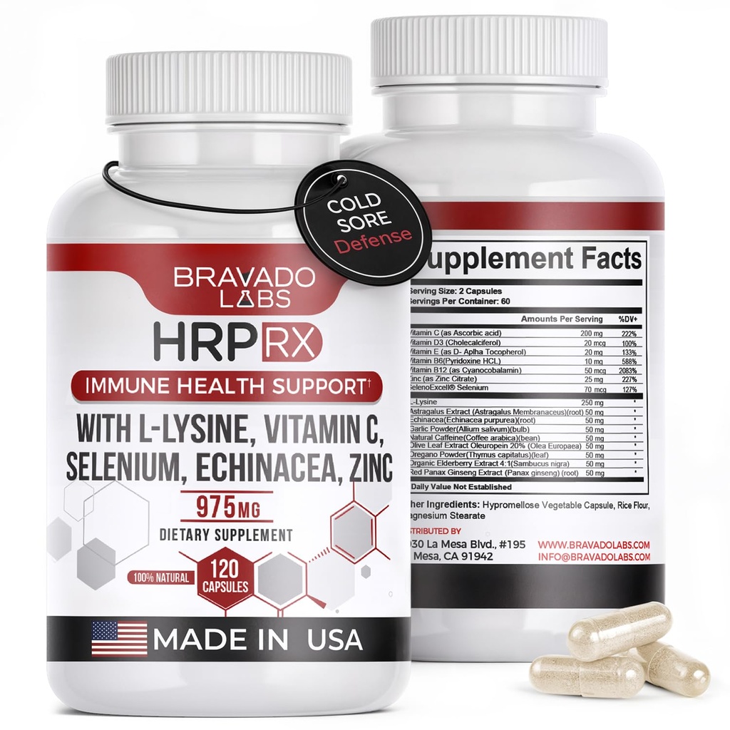 L-Lysine 250 mg Kapsule – Imunska in hladna podpora – Veganska, Ne-GMO, Alergen-free, 3. stran Tested, Lisina 1000 mg Organica - Izdelano v ZDA