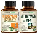 Vegan glukozamin Chondroitin MSM skupna podpora dodatek in popoln multivitamin za moške