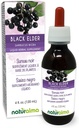 Naturalma Black Elder (Sambucus nigra) Cvet (Elderflower) in sadje (Elderberry) Tinktura brez alkohola - 4 fl oz Tekoči ekstrakt v kapljice - Zeliščni dodatek - Vegan