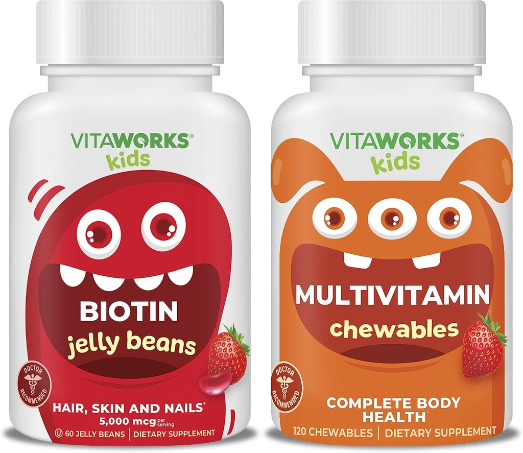 Otroci Biotin 5000mg Želatina fižol + multivitaminski žvečilni kosmiči