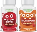 Otroci Biotin 5000mg Želatina fižol + multivitaminski žvečilni kosmiči