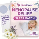 Hlajenje Udobne spalne krpe za ženske - Menopause Relief for Better Sleep Aid - Sleep Supplement for Relaxation & Extra Jakost - Podpora vročih bliskov, kakovost spanja in zmanjšanje utrujenosti - 30 obližev