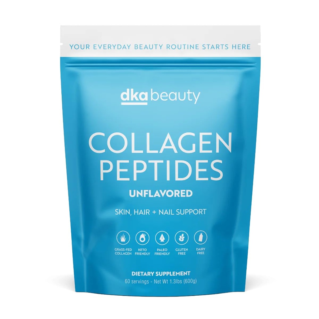 Dr. Kellyann Unflavored Kolagen Peptides Powder (60 strežnikov) – krma za travo, Keto & Paleo-friendly, Non-GMO, Gluten-free, 1 pakiranje