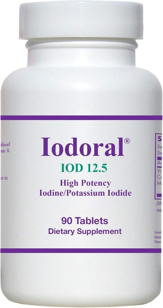 OPTIMOX Iodoral High Potency Iodine Kalijev jodid Podporni dodatek za ščitnico