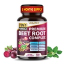 Koren sladkorne pese VEGATOT *ZDA Izdelana in testirana* Koncentrirana z ginsengom Maca Root Ashwagandha - Energy Stamina Imune Support (150 Count (Pack of 1))